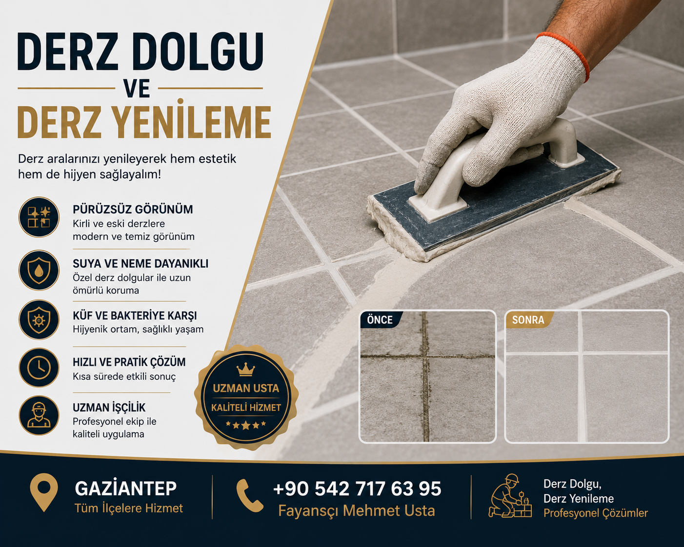 Derz Dolgu ve Derz Yenileme