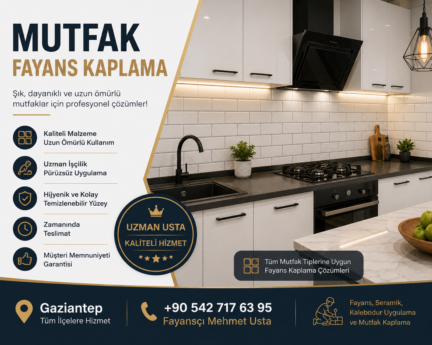 Mutfak Fayans Kaplama